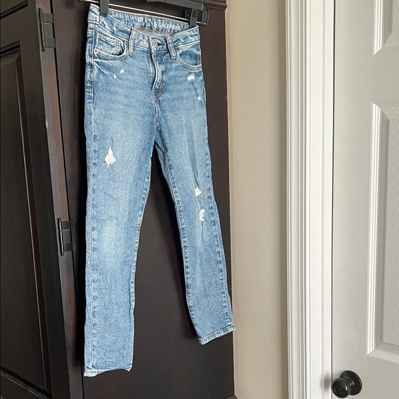 American Eagle Outfitters Blue Distressed Kids Jeans - Picture 2 of 4